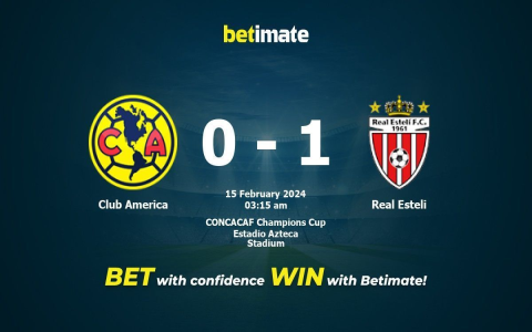 America vs Real Esteli Score Today, Who won the match